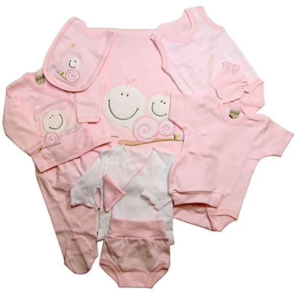 Brand NEW! BOX Set of 11 Pieces For Newborn GIRL - Picture 1 of 3